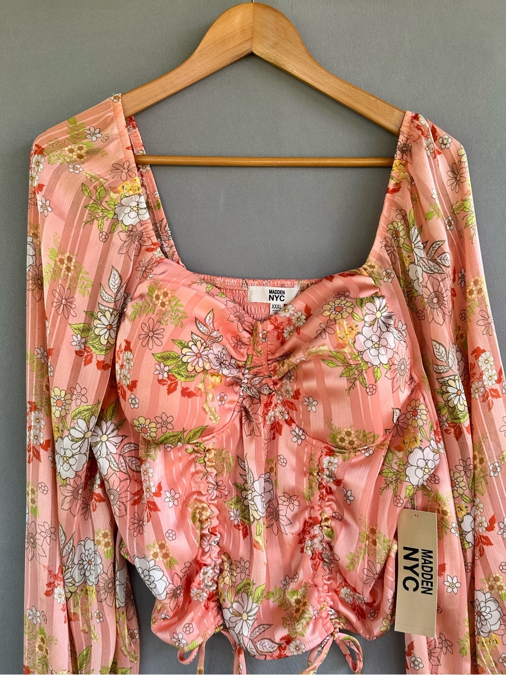 🎉5 for $45🎉 NWT Maden NYC top blouse shirt size XXXL - Picture 3 of 7
